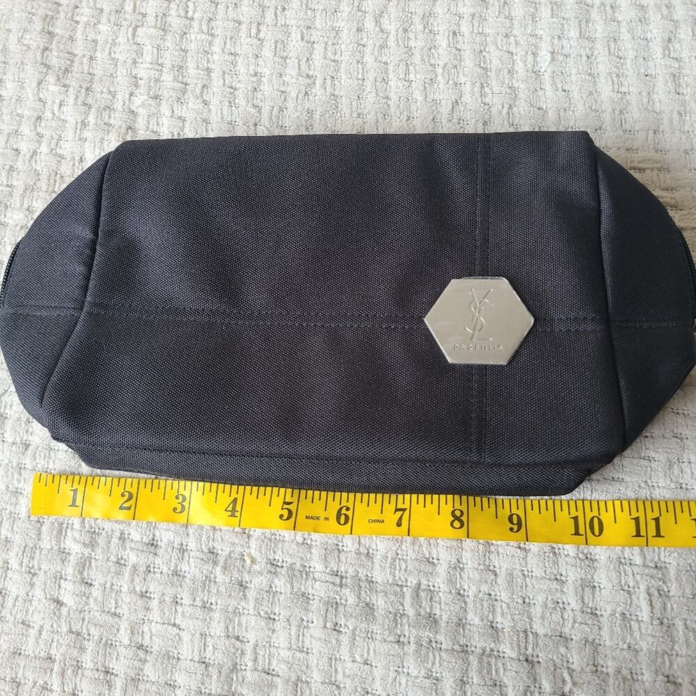 YSL Perfums Black Cosmetic Pouch Bag Travel Bag - Picture 7 of 8
